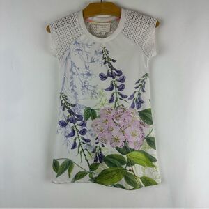 Hannah Banana floral rhinestone dress size 5